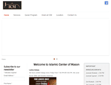 Tablet Screenshot of masonmasjid.com